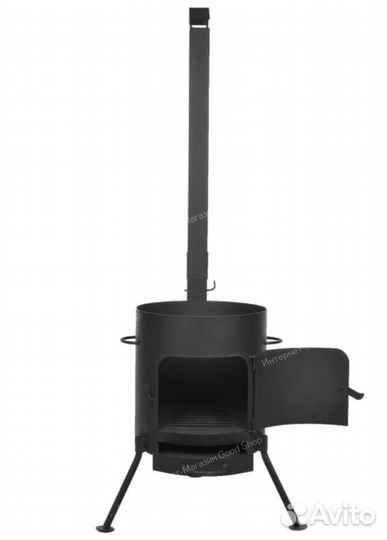 Печь под казан с трубой 410 мм. (под казан 16 л.)