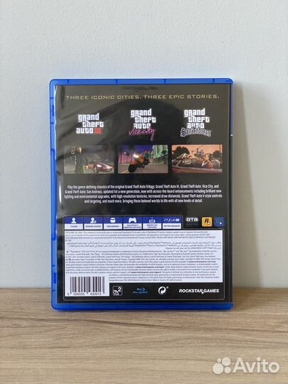 Диск Grand Theft Auto The Trilogy PS4