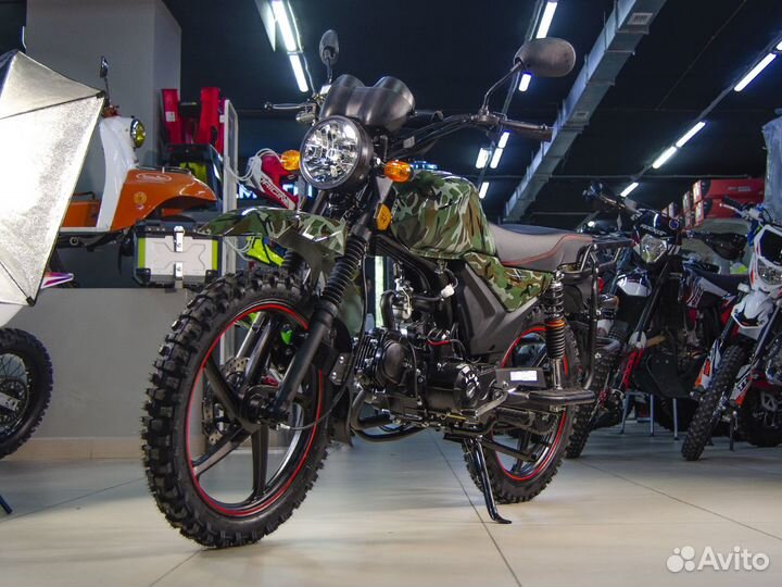 Мопед альфа rockot alpha offroad M 12 камуфляж