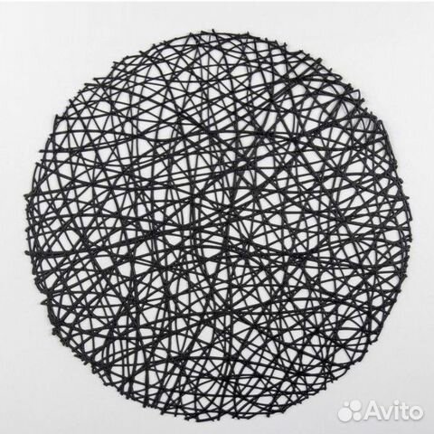 Сервировочные салфетки черные 38см