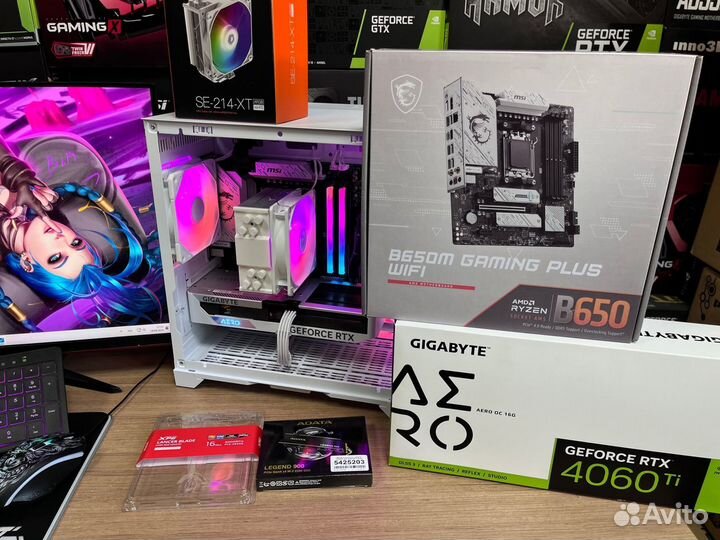 Новый пк Ryzen 5 7600/ 32Gb DDR5/ RTX4060ti 16Gb