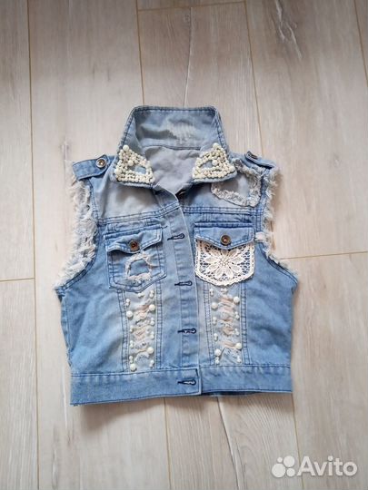 Жилет джинс 40-42рр