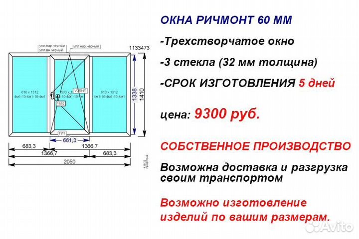 Окна пвх Ричмонт 60 мм
