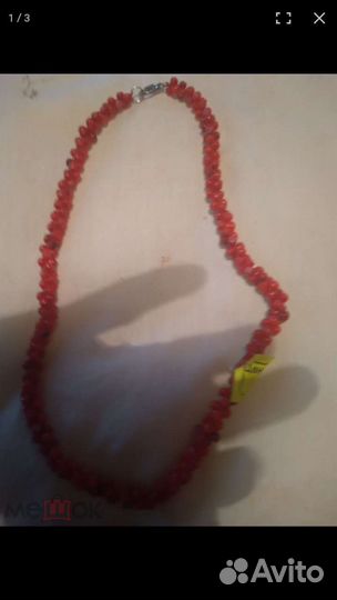 Бусы коралл красные