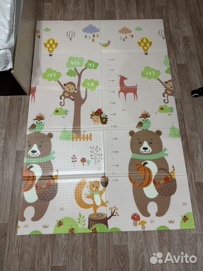 Детский коврик для ползания складной