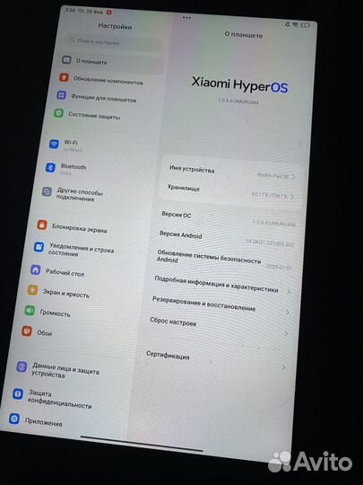 Планшет Redmi Pad SE 8gb 256gb WI-FI