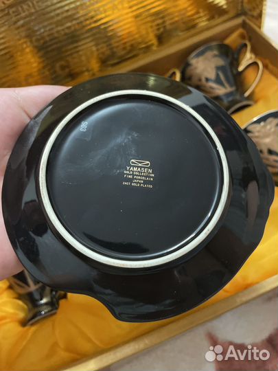 Японский сервиз с 24х каратным золотом