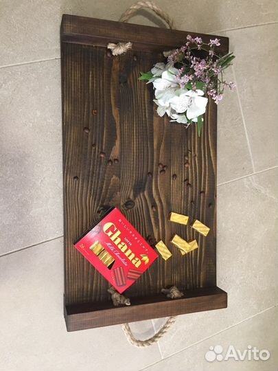 Поднос деревянный