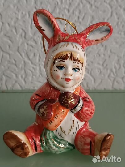 Лефортовский фарфор игрушки ёлочные,статуэтка