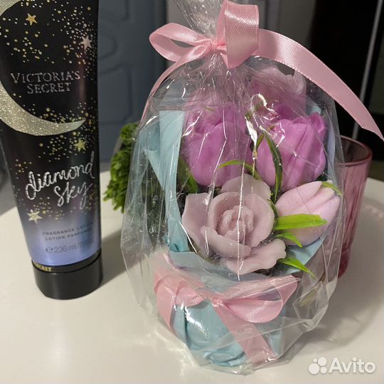 Мыло ручной работы цветы