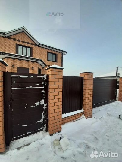 Автоматические откатные ворота Алютех