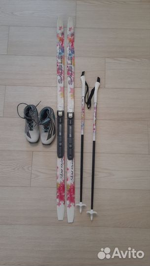 Лыжи беговые детские 130 с ботинками