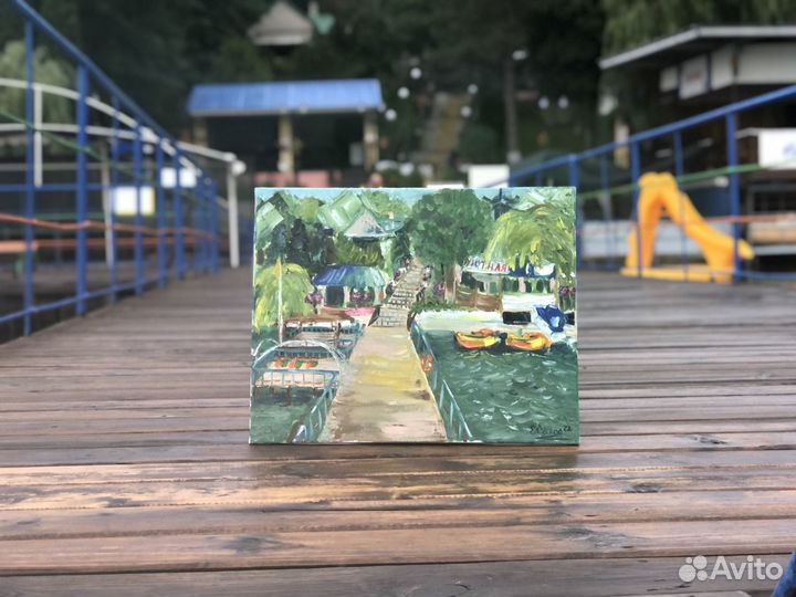 Картина маслом на холсте пейзаж