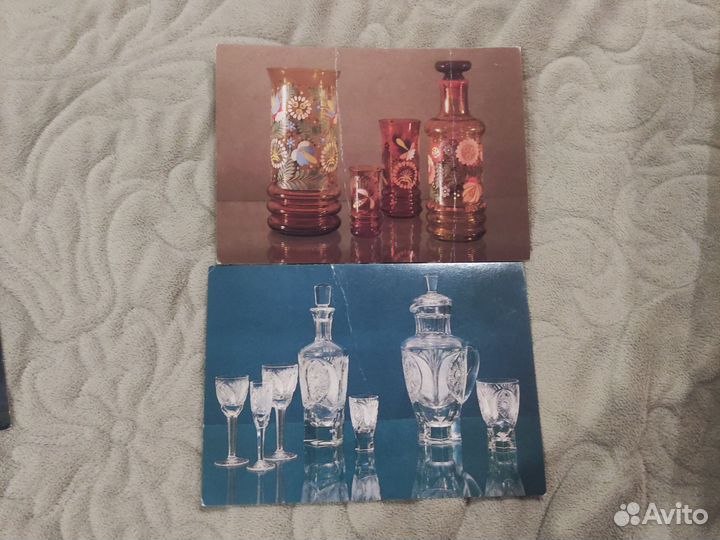 Наборы открыток СССР Художественное стекло