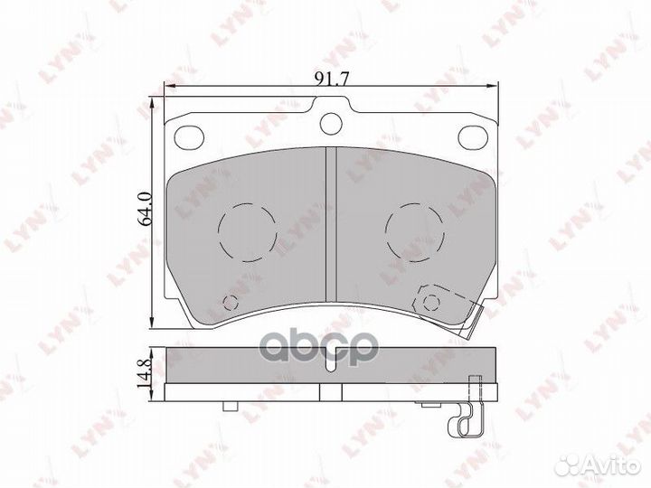 Колодки тормозные дисковые перед BD5105