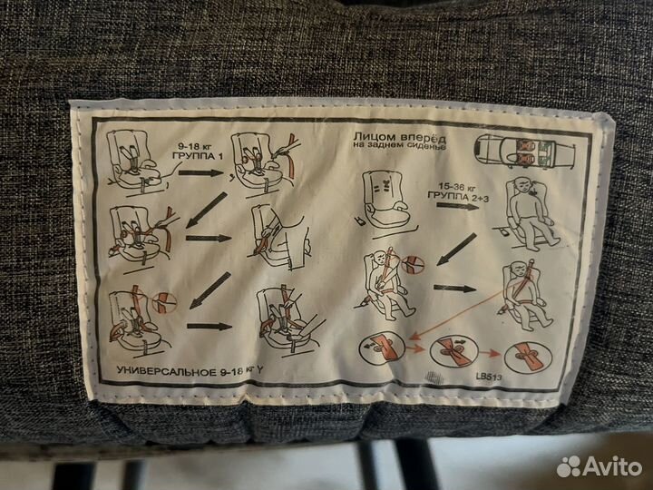 Автомобильное детское кресло от 9 до 36 кг