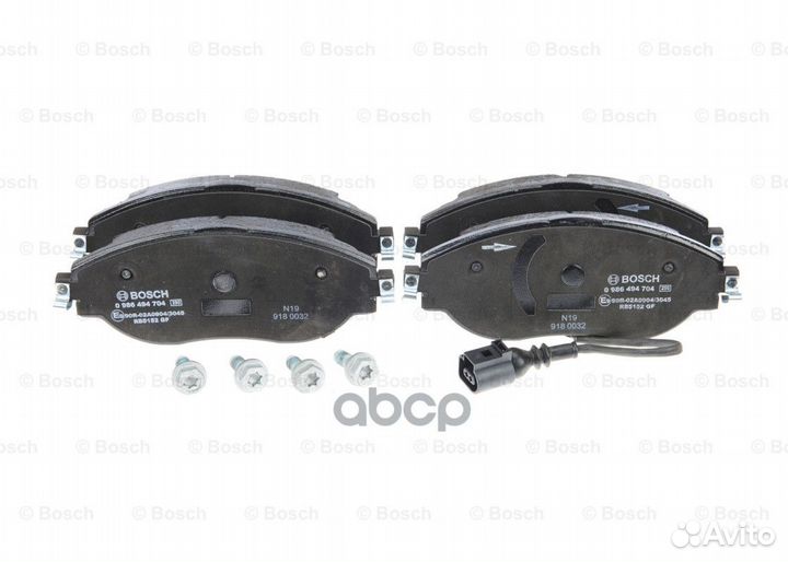 Колодки тормозные дисковые перед 0 986 494