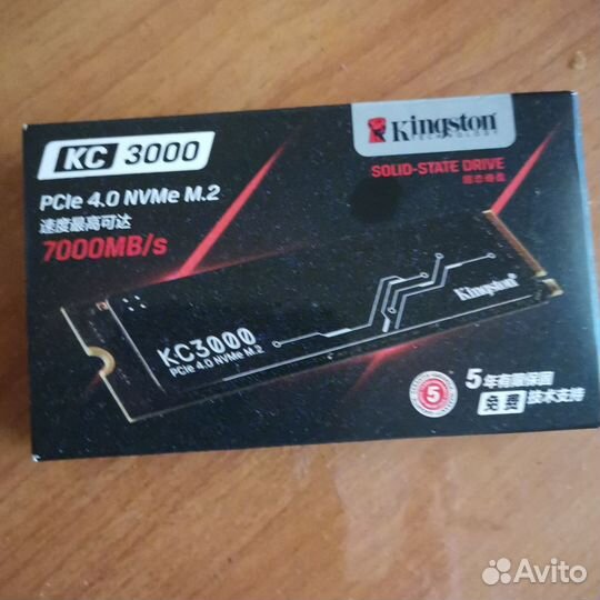 Kingston 1 тб KC300 Внутренний M.2 pcie4.0