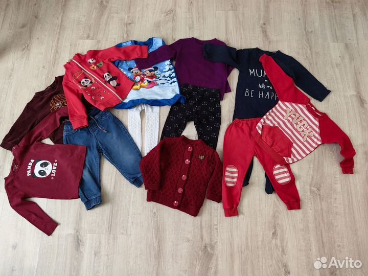 Пакет одежды (11 шт) для девочки 74-80