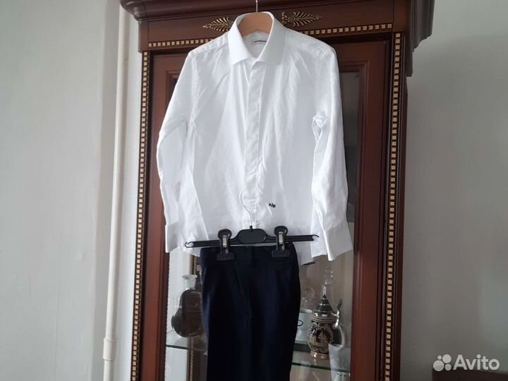 Рубашка AM+ 2 пары брюк, 7-8лет