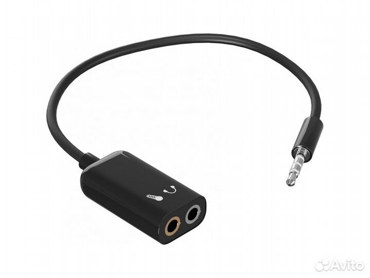 Аудио-переходник на микрофон и наушники Mini Jack