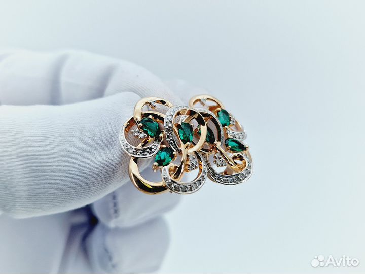 Золотые Серьги 585 пробы с бриллиантами. Рассрочка