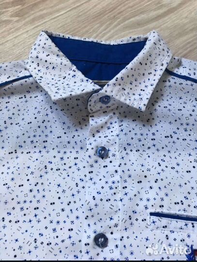 Школьные рубашки на мальчика 134-140