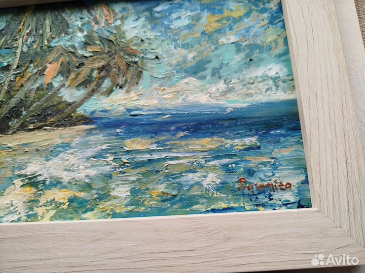 Картина маслом с морем