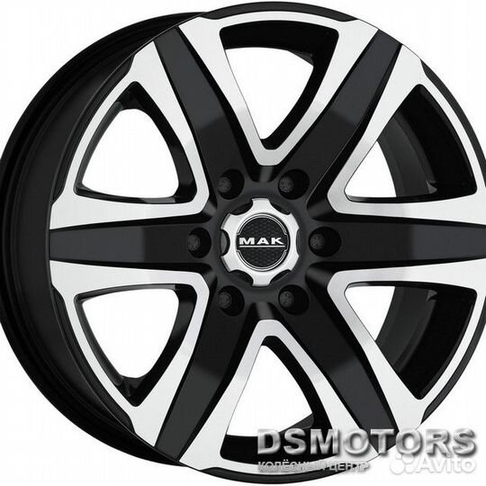 Диски Stone 6 8.0/18 6x114.3 ET45 d66.1 black mirr
