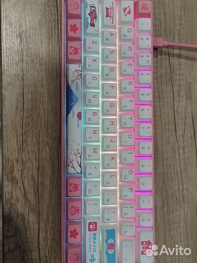 Клавиатура akko 3061s (свитчи Jelly Pink)