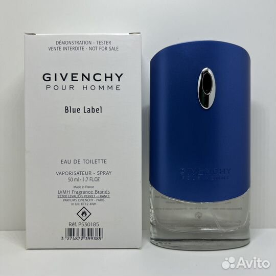 Givenchy - Blue Label 50ml Оригинал Тестер