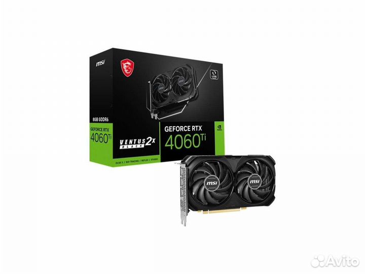 Видеокарта msi geforce rtx 4060 ti ventus 2x black