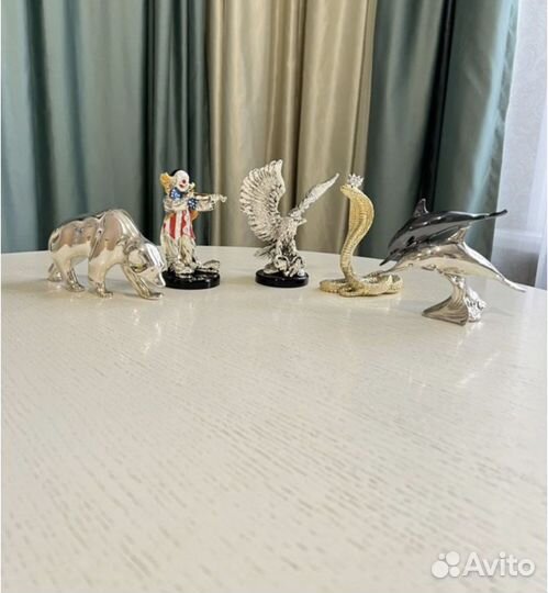 Сувениры италия Linea Argenti медведь дельфин кот