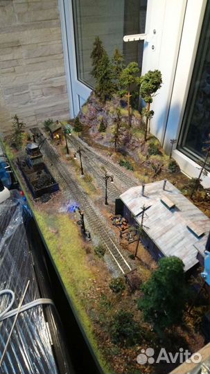 Макет железной дороги HO Депо