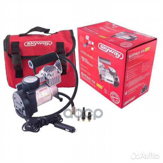 Компрессор металлический 35л/мин в прикуривател