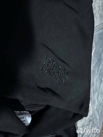 Vetements худи hardcore