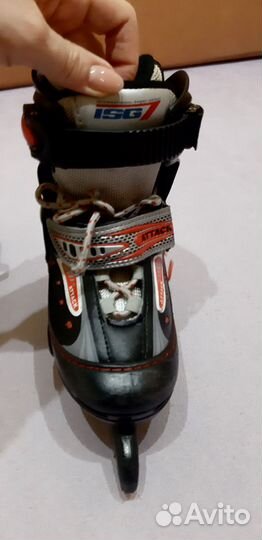 Коньки хоккейные детские, раздвижные, размер 30-33