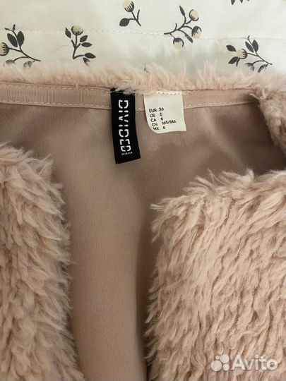 Бомбер, кофта из искуственного меха H&M