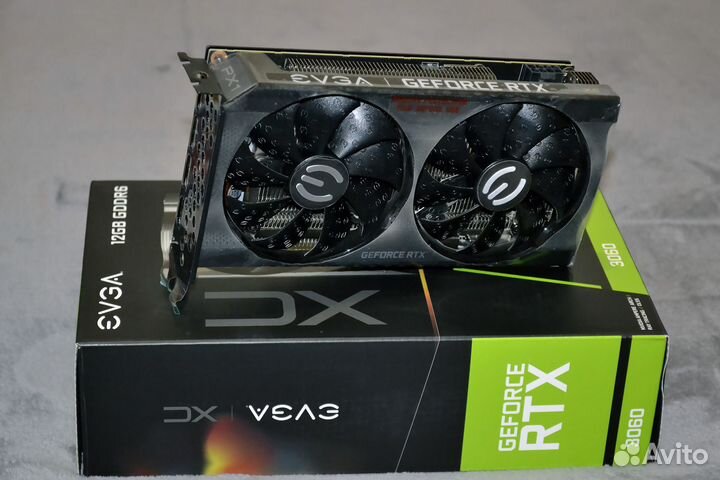 Nvidia RTX 3060 12GB Видеокарта evga