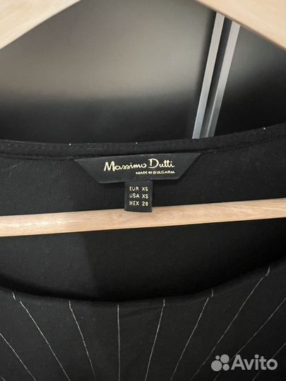 Платье черное Massimo dutti