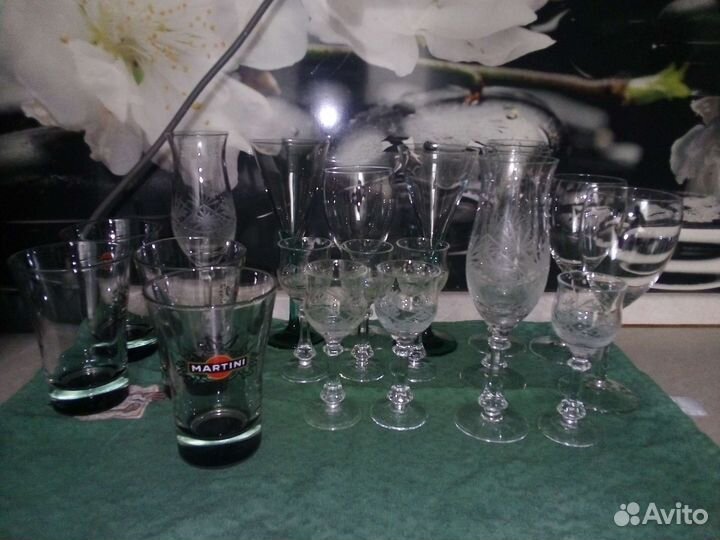 Бокалы хрустальные СССР и из стекла