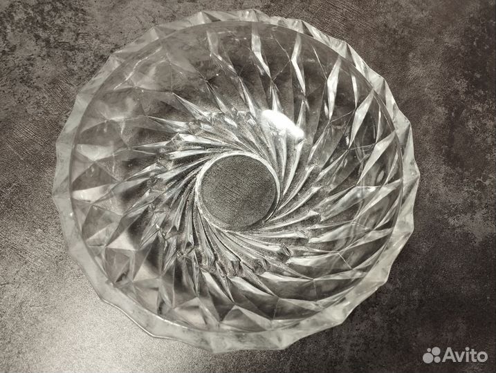 Конфетница (салатник) хрусталь 18 см