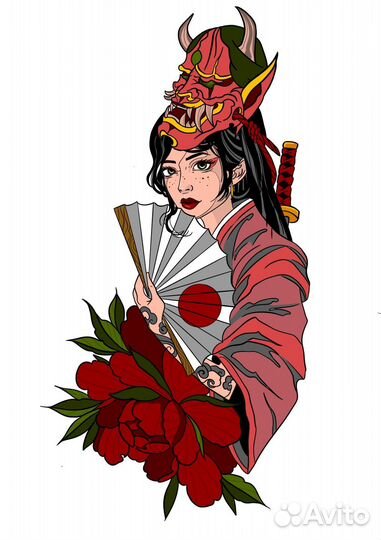 Модель на тату, тату-мастер