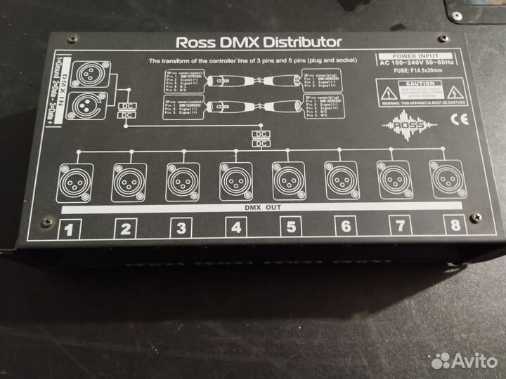 Ross DMX Distributor (8-ми канальный)