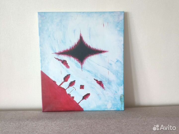 Картина акрилом на холсте