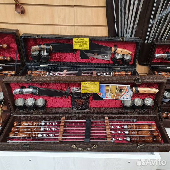 Подарочные наборы шампуров в ассортименте