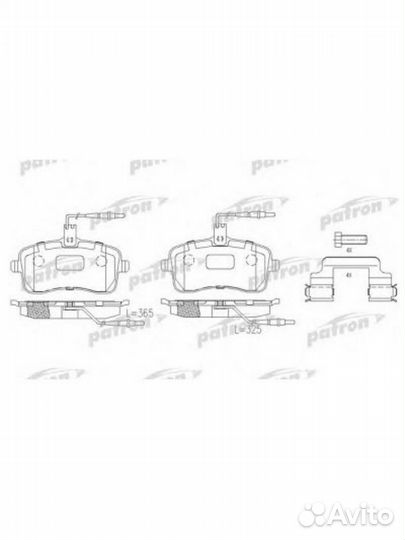 Колодки тормозные дисковые передние Peugeot 407