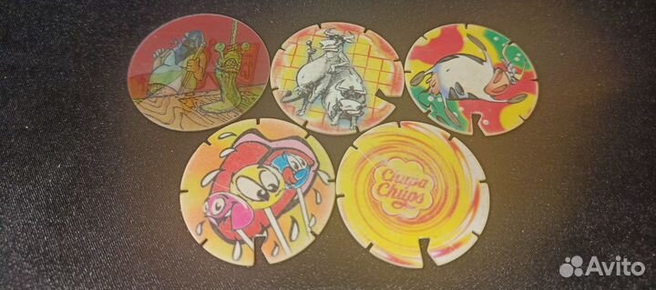 Редкие Сотки Биты Чупа Кэпс Chupa Caps Тазо Фишки