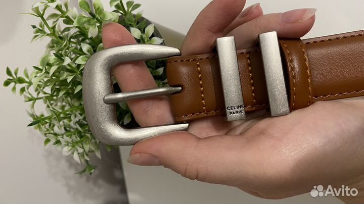 Ремень винтажный натуральная кожа