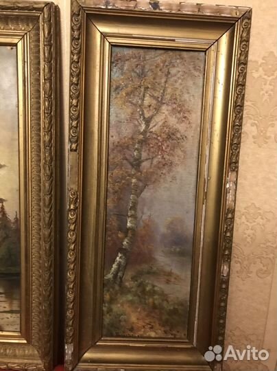 Картина маслом старинная